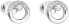 Фото #1 товара Серебряные серьги-гвоздики с цирконием белый круглый 11016.1