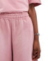 COLLUSION Unisex skate shorts co-ord in washed pink