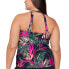 Фото #2 товара Island Escape 281912 Plus Size Printed Underwire Tankini Top Swimsuit, Size 22W