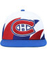 ფოტო #3 პროდუქტის Men's White, Blue Montreal Canadiens Vintage-Like Sharktooth Snapback Hat