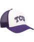 Фото #4 товара Men's White, Purple TCU Horned Frogs Freshman Trucker Adjustable Hat