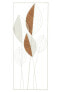 Wanddekoration Blätter Metall/Bambus