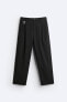 WIDE-FIT PLEATED TROUSERS