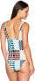 Фото #2 товара MINKPINK 262901 Women's Penelope Tie Front Multi One Piece Swimsuit Size M