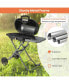 Фото #9 товара Portable Propane Grill Folding Gas Grill Griddle with Wheels & Side Shelf