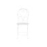 Table set with 2 chairs Home ESPRIT White 60 x 60 x 70 cm