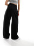 Фото #5 товара River Island pleated wide leg trouser in black