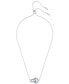 Swarovski rhodium-Plated Color Pavé Interlocking Loop 29-1/2" Adjustable Pendant Necklace - фото #2