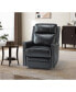 Lidia Modern Genuine Leather Power Recliner with Nailhead Trims