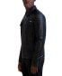 Men's Faux-Leather Full-Zip Trucker Jacket