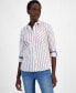 ფოტო #1 პროდუქტის Women's Cotton Striped Utility Shirt