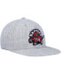 Фото #3 товара Men's Heather Gray Toronto Raptors Hardwood Classics 2.0 Snapback Hat