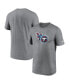 Фото #1 товара Men's Heather Charcoal Tennessee Titans Legend Logo Performance T-shirt
