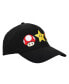 ფოტო #3 პროდუქტის Men's Brothers Power-Ups Black Traditional Adjustable Hat