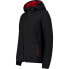 CMP Fix Hood 32M1606 jacket Carbone Mel. / Red Wine, M - фото #4