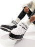 Moon Boot mid ankle snow boots in black and white