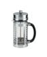 Glass and Stainless Steel Chevron 33.8-Oz. French Press