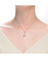 ფოტო #3 პროდუქტის Sterling Silver 18K Rose Gold Plated Infinity Loop Necklace