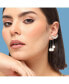 Women's White Drop Earrings