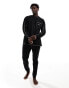 Threadbare shiv short sleeve lounge set in black