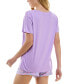 ფოტო #7 პროდუქტის Women's Short-Sleeve Boxy Pajama Top