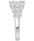 ფოტო #5 პროდუქტის EFFY® Diamond Princess & Marquise Cluster Ring (7/8 ct. t.w.) in 14k White Gold