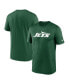 ფოტო #1 პროდუქტის Men's New York Jets Primetime Legend Wordmark Performance T-Shirt