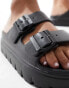 Фото #2 товара schuh Tilda double buckle slides in black