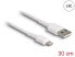 Фото #2 товара Delock 87866 - 0.3 m - Lightning - USB A - Male - Male - White