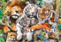 Фото #4 товара Пазл для детей Trefl Puzzle drewniane 500+1 Dzikie koty w dżungli TREFL