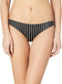 RVCA Women's 185408 Amalfi Cheeky Bikini Bottoms Swimwear Black Size XL