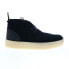 Clarks Desert Cup 26167868 Mens Black Suede Lace Up Chukkas Boots