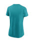 ფოტო #2 პროდუქტის Women's Aqua Miami Dolphins Logo Essential T-shirt