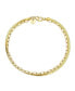 ფოტო #1 პროდუქტის Gold-Tone Stainless Steel Herringbone Layered Bracelet