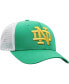 Фото #2 товара Men's Green, White Notre Dame Fighting Irish Trucker Snapback Hat