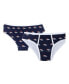 Women's Navy Denver Broncos Gauge Allover Print Knit Panties