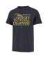 Фото #3 товара Men's Navy Distressed Michigan Wolverines 12-Time Football National Champions Franklin T-shirt