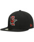 Фото #1 товара Men's Black Great Lakes Loons Authentic Collection Road 59FIFTY Fitted Hat