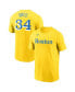 Фото #2 товара Men's David Ortiz Gold Boston Red Sox Name and Number T-shirt