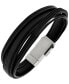ფოტო #1 პროდუქტის Sutton Multi-Strand Leather And Lightening Cable Bracelet With Usb Clasp