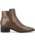 Фото #2 товара Полусапоги JOURNEE Collection женские Cappri Tru Comfort Foam Inside Zip Square Toe Booties