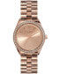 ფოტო #1 პროდუქტის Women's Bejeweled Rose Gold-Tone Stainless Steel Watch 34mm