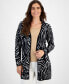 ფოტო #1 პროდუქტის Women's Printed Open-Front Cardigan, Created for Macy's