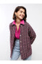 Фото #2 товара Рубашка женская LC WAIKIKI Оверсайз с узором и длинными рукавами с пуговицами спереди
