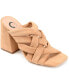 ფოტო #1 პროდუქტის Women's Dorisa Woven Block Heel Sandals