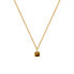 Фото #1 товара Fine Gold Plated Tiger Eye Diamond Necklace DN199 Gemstones