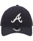 Фото #4 товара Men's Navy Atlanta Braves Logo Replica Core Classic 9TWENTY Adjustable Hat