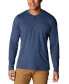 ფოტო #1 პროდუქტის Men's Thistletown Hills Logo Graphic Long-Sleeve Tech Henley