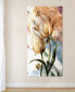 "Pastel Fleur I" Frameless Free Floating Reverse Printed Tempered Glass Wall Art, 72" x 36" x 0.2"