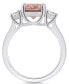 ფოტო #3 პროდუქტის Morganite and Diamond Ring (2-1/2 ct.t.w and 1/3 ct.t.w) 14K White Gold